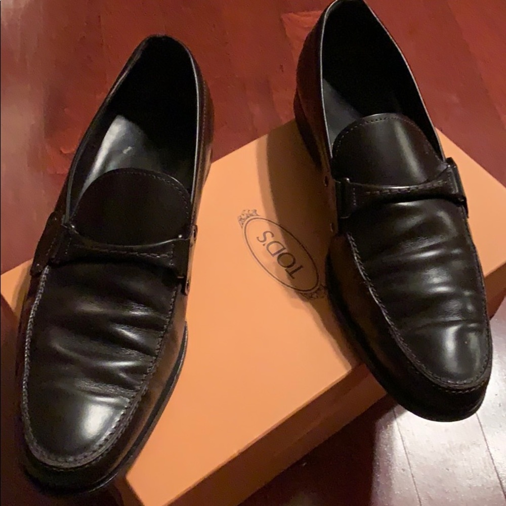 TOD’S brown  leather w/selleria